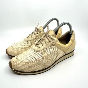 Sesto Meucci Leather Mesh Sneaker Women's 8.5 US